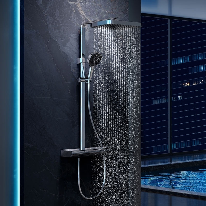 Dual Shower Head System, 2-in-1 Rainfall and Handheld Shower